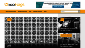 What Mobiforge.com website looked like in 2019 (5 years ago)