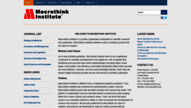 What Macrothink.org website looked like in 2019 (5 years ago)