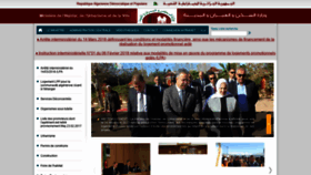 What Mhuv.gov.dz website looked like in 2019 (5 years ago)