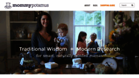 What Mommypotamus.com website looked like in 2019 (5 years ago)