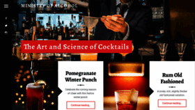 What Ministryofalcohol.com website looked like in 2019 (5 years ago)