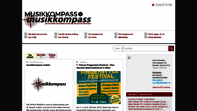 What Musikkompass.at website looked like in 2019 (7 years ago)