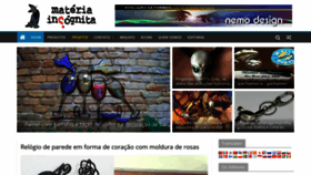 What Materiaincognita.com.br website looked like in 2019 (5 years ago)