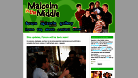 What Malcolminthemiddle.co.uk website looked like in 2019 (5 years ago)