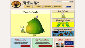What Millan.net website looked like in 2019 (5 years ago)