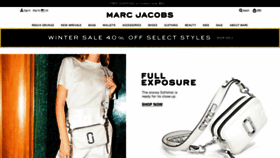 What Marcjacobs.com website looked like in 2019 (5 years ago)