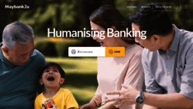 What Maybank2u.com.my website looked like in 2019 (5 years ago)