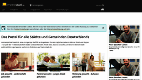 What Meinestadt.de website looked like in 2019 (5 years ago)