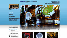 What Missionscreenprinting.com website looked like in 2019 (5 years ago)