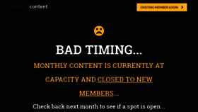 What Monthlycontent.com website looked like in 2019 (5 years ago)