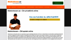 What Medicinboxen.se website looked like in 2019 (5 years ago)