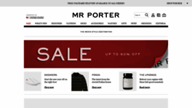 What Mrporter.com website looked like in 2019 (5 years ago)