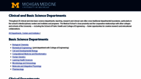 What Medicine.umich.edu website looked like in 2019 (5 years ago)