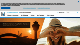 What Munich-airport.de website looked like in 2019 (5 years ago)