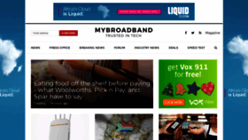What Mybroadband.co.za website looked like in 2019 (6 years ago)