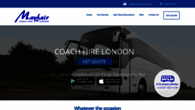 What Mayfaircoaches.com website looked like in 2019 (5 years ago)
