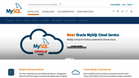 What Mysql.com website looked like in 2019 (5 years ago)
