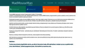 What Madmouseman.cz website looked like in 2019 (5 years ago)