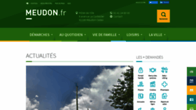 What Meudon.fr website looked like in 2019 (5 years ago)