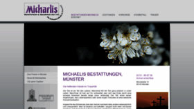What Michaelis-bestattungen-muenster.de website looked like in 2019 (5 years ago)
