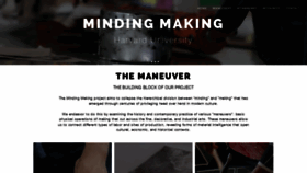 What Mindingmaking.org website looked like in 2019 (5 years ago)