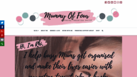 What Mummyoffour.com website looked like in 2019 (5 years ago)
