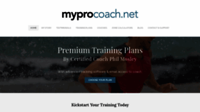 What Myprocoach.net website looked like in 2019 (5 years ago)