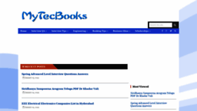 What Mytecbooks.blogspot.com website looked like in 2019 (5 years ago)