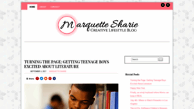 What Marquettesharie.com website looked like in 2019 (5 years ago)