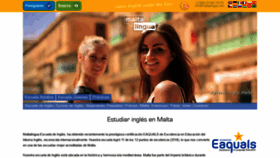 What Maltalingua.es website looked like in 2019 (5 years ago)