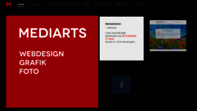 What Mediarts.ch website looked like in 2019 (5 years ago)
