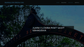 What Mawa.mipa.uns.ac.id website looked like in 2019 (5 years ago)