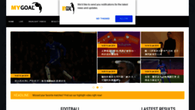 What Mygoaltv.com website looked like in 2019 (5 years ago)