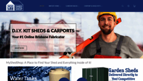 What Myshedshop.com.au website looked like in 2019 (5 years ago)