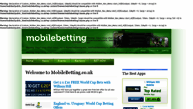 What Mobilebetting.co.uk website looked like in 2019 (5 years ago)