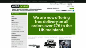 What Manddonline.co.uk website looked like in 2019 (5 years ago)