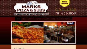 What Markspizzaandsubs.com website looked like in 2019 (5 years ago)