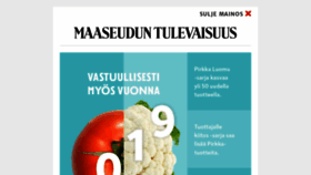 What Maaseuduntulevaisuus.fi website looked like in 2019 (5 years ago)