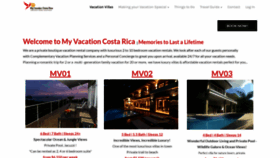 What Myvacationcostarica.com website looked like in 2019 (5 years ago)