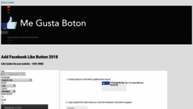 What Megustaboton.com website looked like in 2019 (5 years ago)