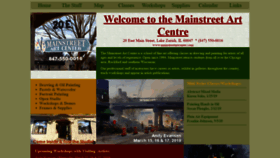 What Mainstreetartcenter.com website looked like in 2019 (5 years ago)