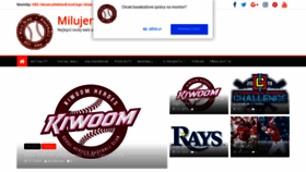 What Milujeme-baseball.cz website looked like in 2019 (5 years ago)