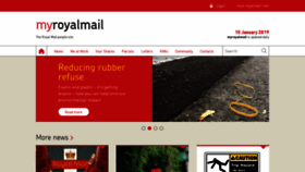 What Myroyalmail.com website looked like in 2019 (5 years ago)