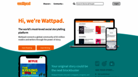 What Mobile.wattpad.com website looked like in 2019 (5 years ago)