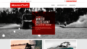 What Mastercraft.com website looked like in 2019 (5 years ago)