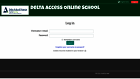 What Moodle.deltalearns.ca website looked like in 2019 (6 years ago)