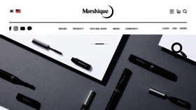 What Marshique.com website looked like in 2019 (6 years ago)
