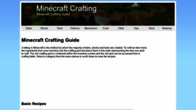 What Minecraftcrafting.info website looked like in 2019 (5 years ago)
