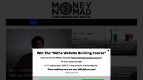 What Moneynomad.com website looked like in 2019 (5 years ago)