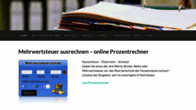 What Mehrwertsteuerrechner.de website looked like in 2019 (5 years ago)